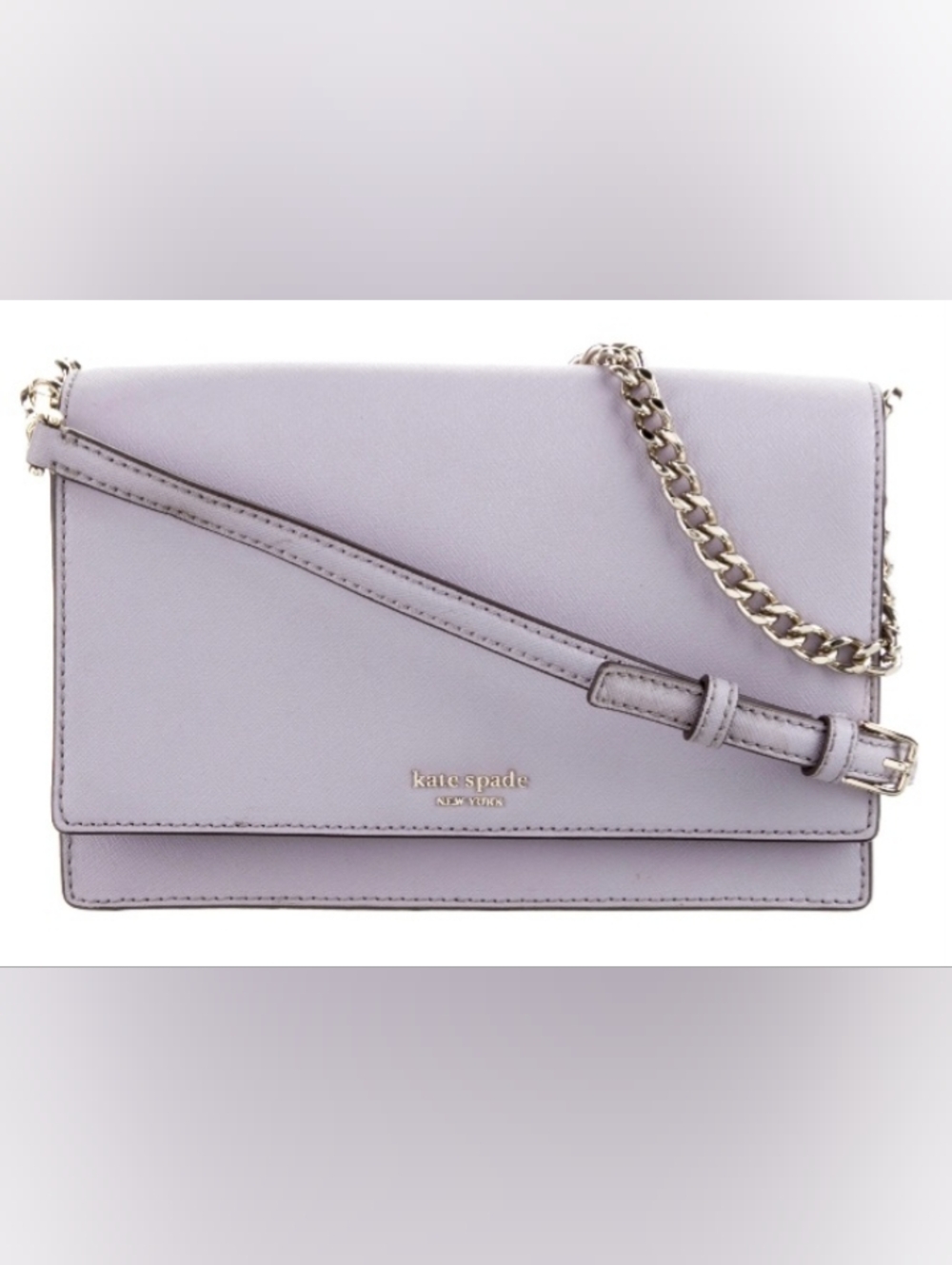 Kate Spade Small Crossbody Purse, Lilac Purple With Gold Hardware